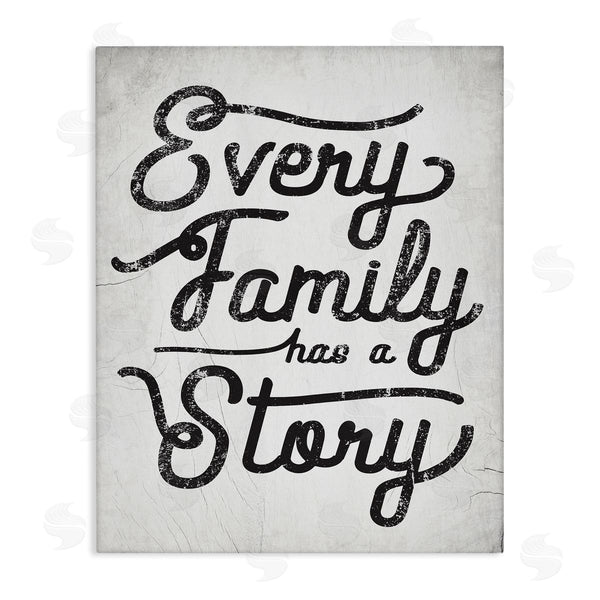 stupell industries Stupell Studio | Every Family Has a Story Sentiments Rustic Cracked Pattern Wall Art