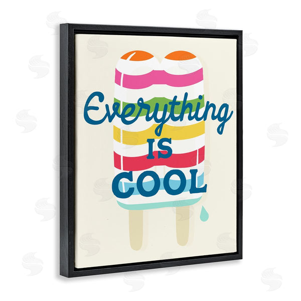 Stupell Industries Stupell Studio | Everything Is Cool Summer Striped Ice Pop Snack Wall Art