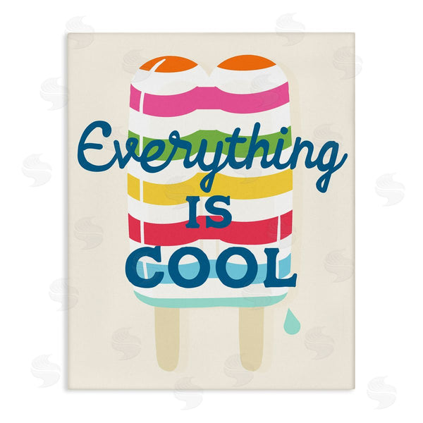 stupell industries Stupell Studio | Everything Is Cool Summer Striped Ice Pop Snack Wall Art