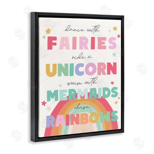 Stupell Industries Stupell Studio | Fairies Unicorns Mermaids And Rainbows Whimsical Design