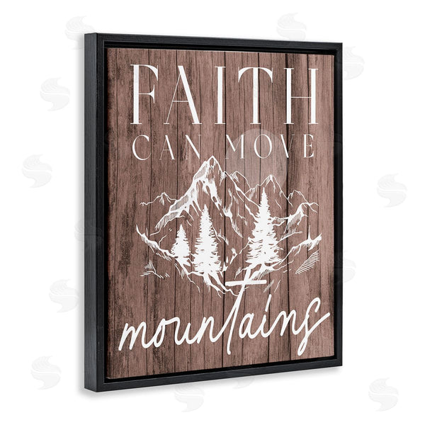 Stupell Industries Stupell Studio | Faith Can Move Mountains Wall Art