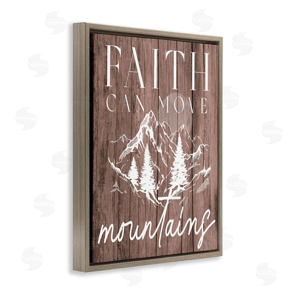 Stupell Industries Stupell Studio | Faith Can Move Mountains Wall Art