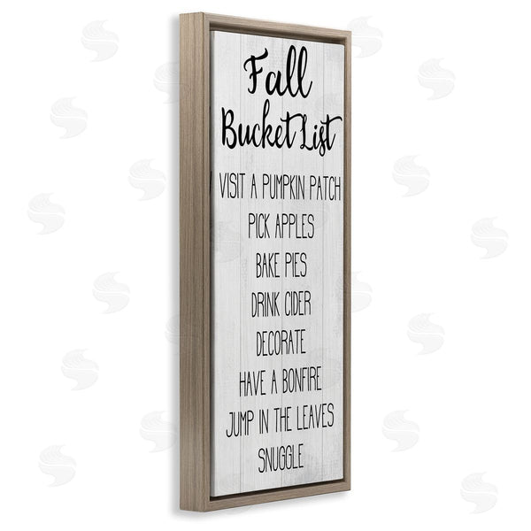 Stupell Industries Stupell Studio | Fall Bucket List Casual Sign Wall Art