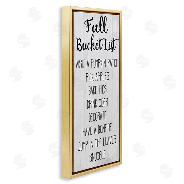 Stupell Industries Stupell Studio | Fall Bucket List Casual Sign Wall Art