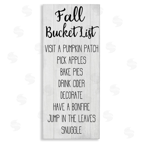 stupell industries Stupell Studio | Fall Bucket List Casual Sign Wall Art