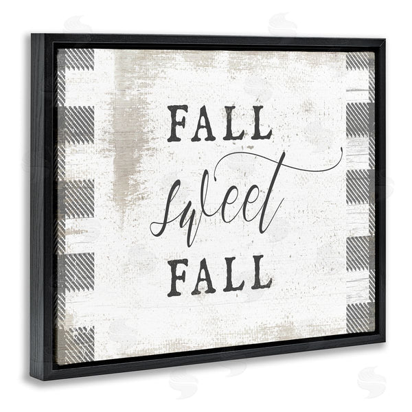 Stupell Industries Stupell Studio | Fall Sweet Fall Plaid Border