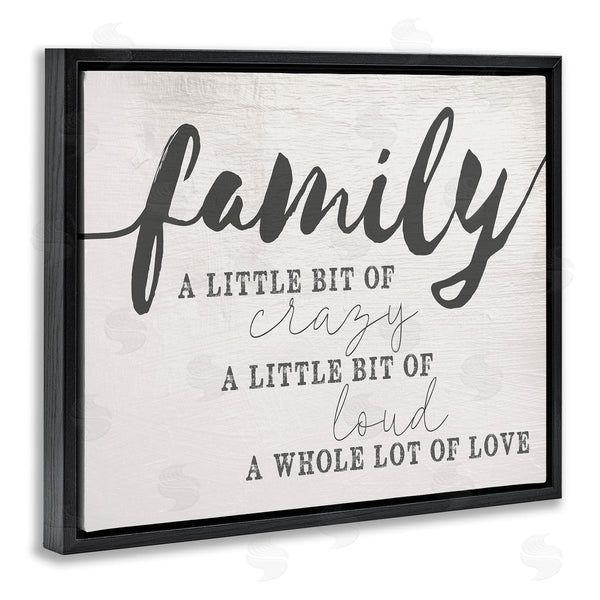 Stupell Industries Stupell Studio | Family Crazy Loud Love Design