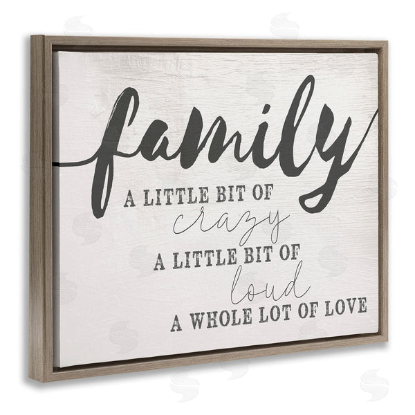 Stupell Industries Stupell Studio | Family Crazy Loud Love Design