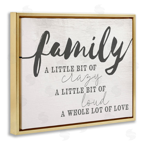 Stupell Industries Stupell Studio | Family Crazy Loud Love Design