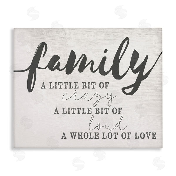 stupell industries Stupell Studio | Family Crazy Loud Love Design