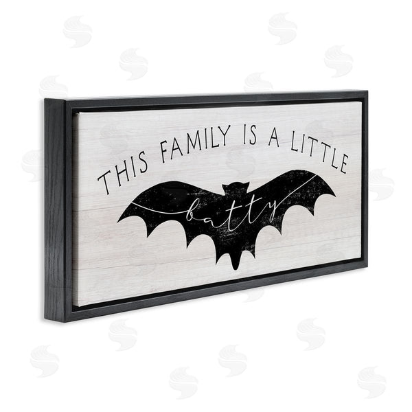 Stupell Industries Stupell Studio | Family's A Little Batty Phrase Halloween