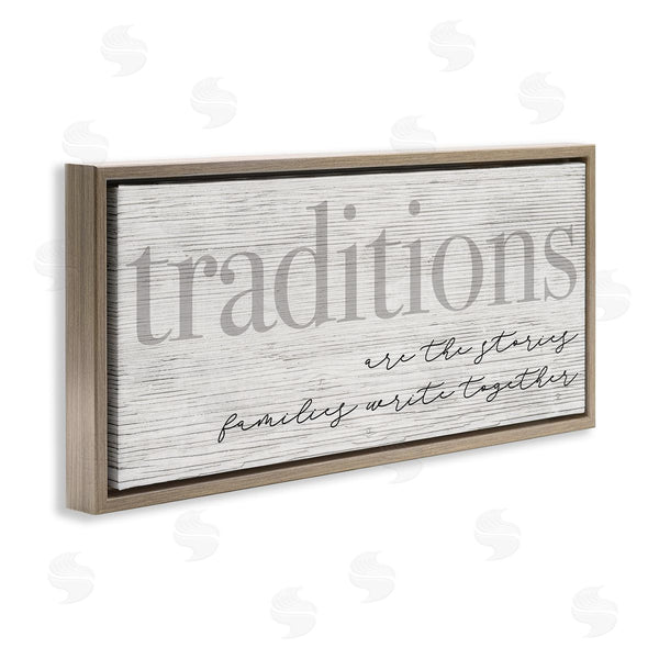 Stupell Industries Stupell Studio | Family Traditions Heartfelt Phrase Wall Art