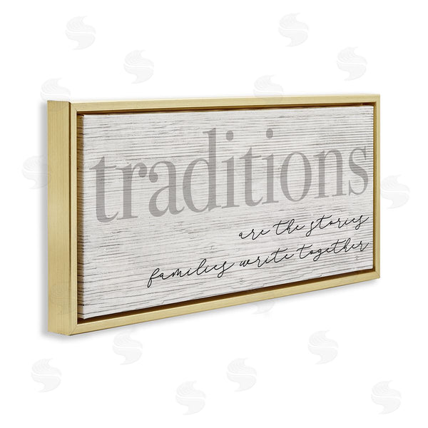Stupell Industries Stupell Studio | Family Traditions Heartfelt Phrase Wall Art