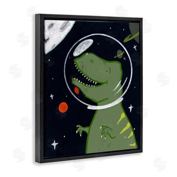 Stupell Industries Stupell Studio | Fantasy Dinosaur Astronaut Milky Way Space T-Rex Wall Art