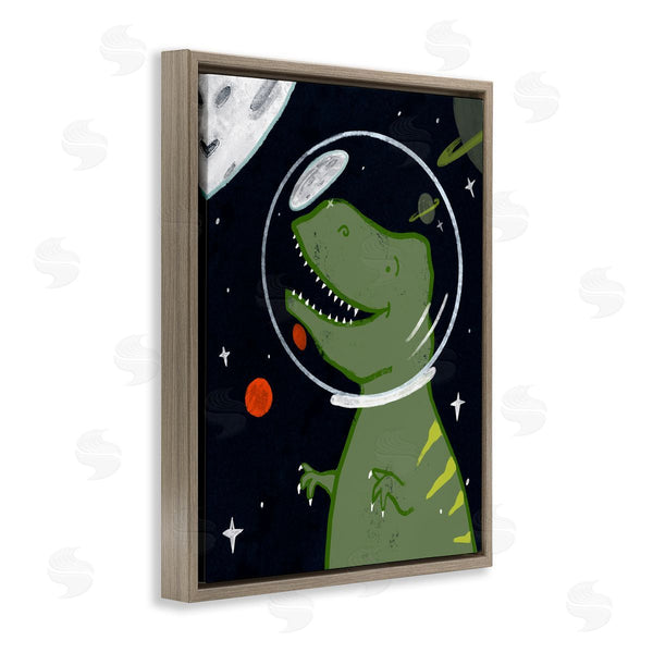 Stupell Industries Stupell Studio | Fantasy Dinosaur Astronaut Milky Way Space T-Rex Wall Art