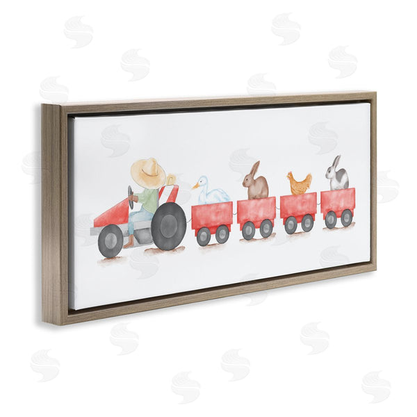 Stupell Industries Stupell Studio | Farm Animals Locomotive Wall Art