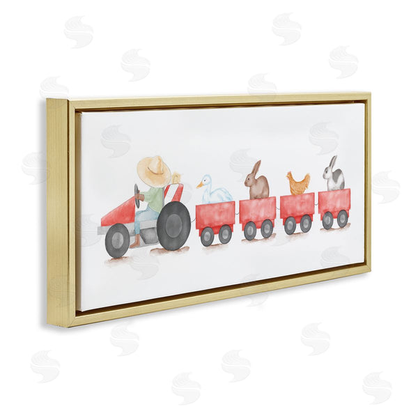 Stupell Industries Stupell Studio | Farm Animals Locomotive Wall Art