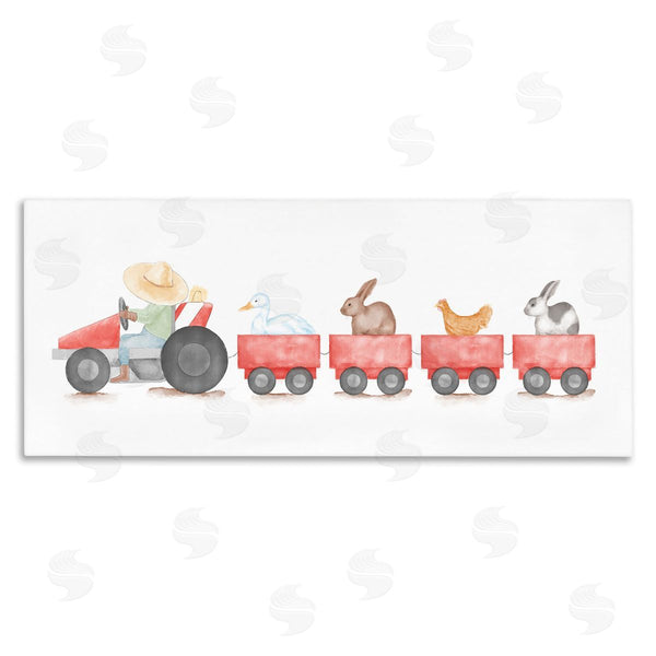 stupell industries Stupell Studio | Farm Animals Locomotive Wall Art