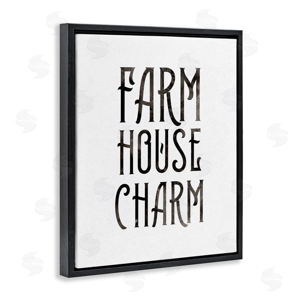Stupell Industries Stupell Studio | Farm House Charm Phrase Abstract Grain Pattern Typography Wall Art