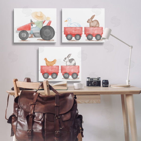 Stupell Industries Stupell Studio | Farmhouse Tractor Animals Wall Art