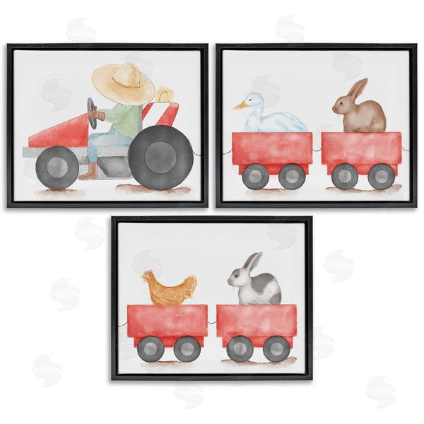 Stupell Industries Stupell Studio | Farmhouse Tractor Animals Wall Art