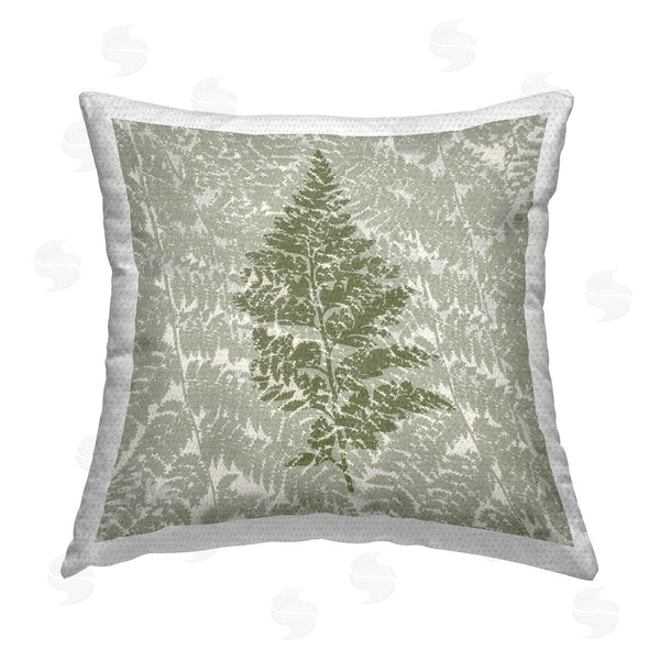 Stupell Industries Stupell Studio | Fern Pattern Leaf Cottage Nature Printed Throw Pillow