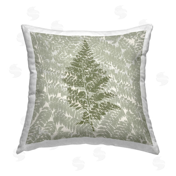 stupell industries Stupell Studio | Fern Pattern Leaf Cottage Nature Printed Throw Pillow