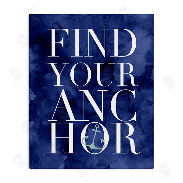 stupell industries Stupell Studio | Find Your Anchor Ocean Theme Anchor Text Wall Art