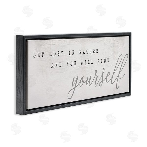 Stupell Industries Stupell Studio | Find Yourself In Nature Phrase Vintage Typewriter Typography