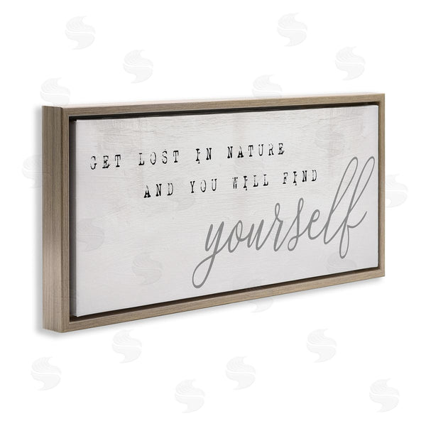 Stupell Industries Stupell Studio | Find Yourself In Nature Phrase Vintage Typewriter Typography