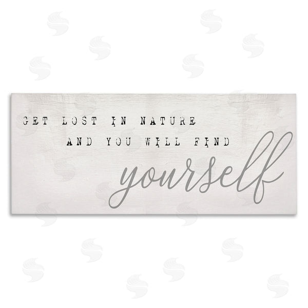 stupell industries Stupell Studio | Find Yourself In Nature Phrase Vintage Typewriter Typography