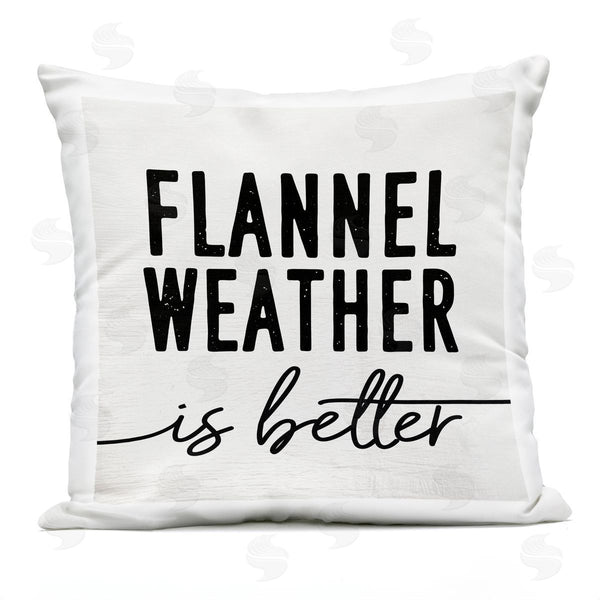 Stupell Industries Stupell Studio | Flannel Weather Is Better Printed Throw Pillow