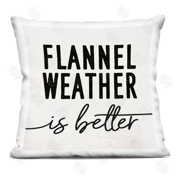 stupell industries Stupell Studio | Flannel Weather Is Better Printed Throw Pillow