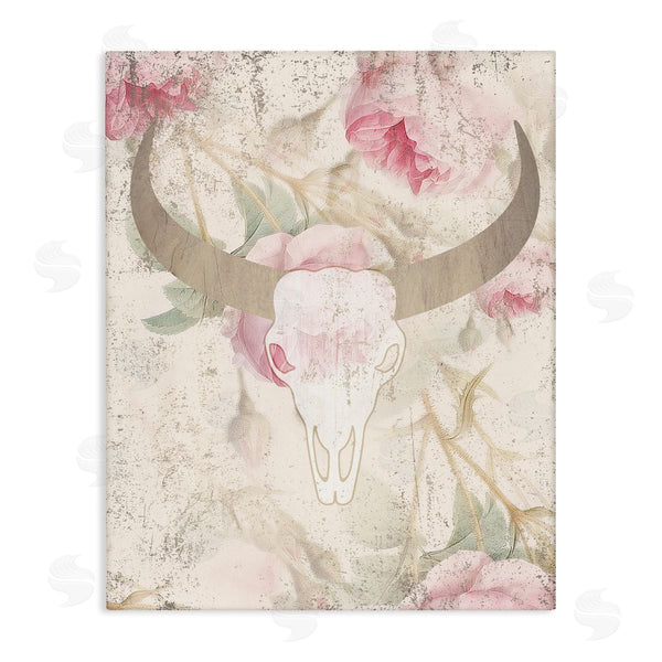 stupell industries Stupell Studio | Floral Cattle Skull Blooms Wall Art