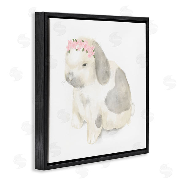Stupell Industries Stupell Studio | Floral Crown Baby Bunny Soft Animal Illustration