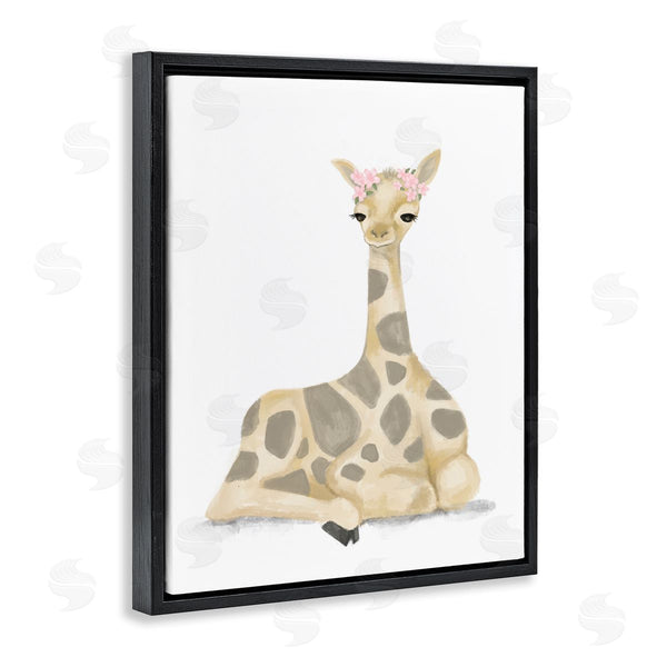 Stupell Industries Stupell Studio | Floral Crown Baby Giraffe Soft Animal Illustration