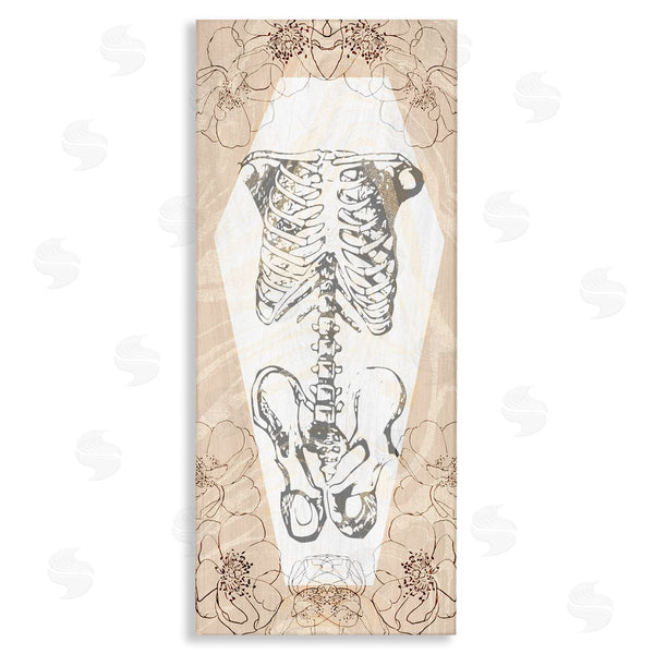 stupell industries Stupell Studio | Floral Skeleton Halloween Layered Wall Art
