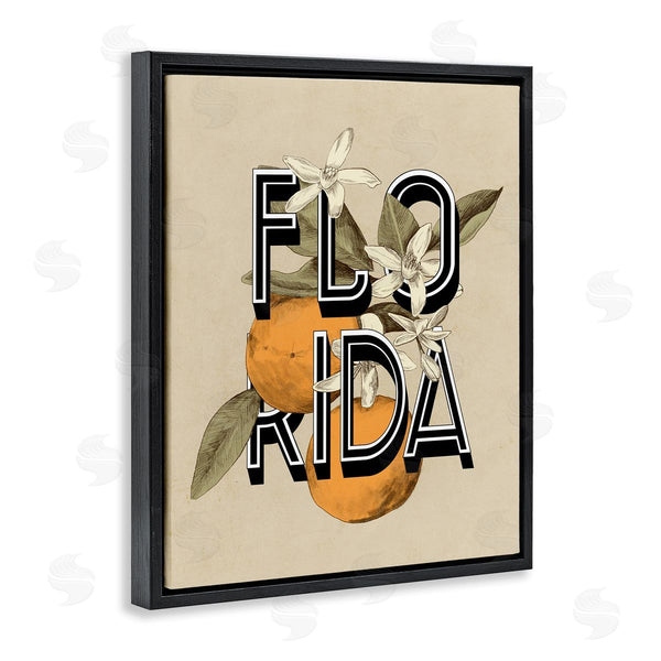 Stupell Industries Stupell Studio | Florida Orange Blossoms State Flower Typography Wall Art