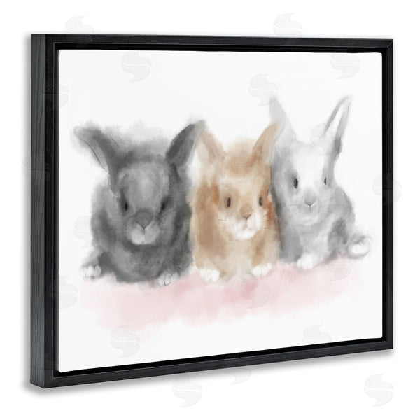 Stupell Industries Stupell Studio | Fluffy Bunnies Nursery Animals