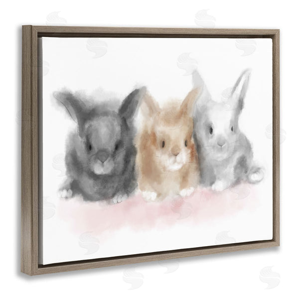 Stupell Industries Stupell Studio | Fluffy Bunnies Nursery Animals