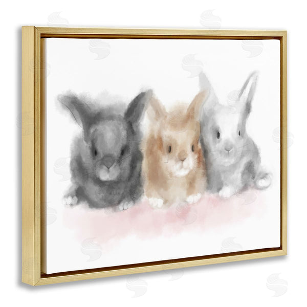 Stupell Industries Stupell Studio | Fluffy Bunnies Nursery Animals