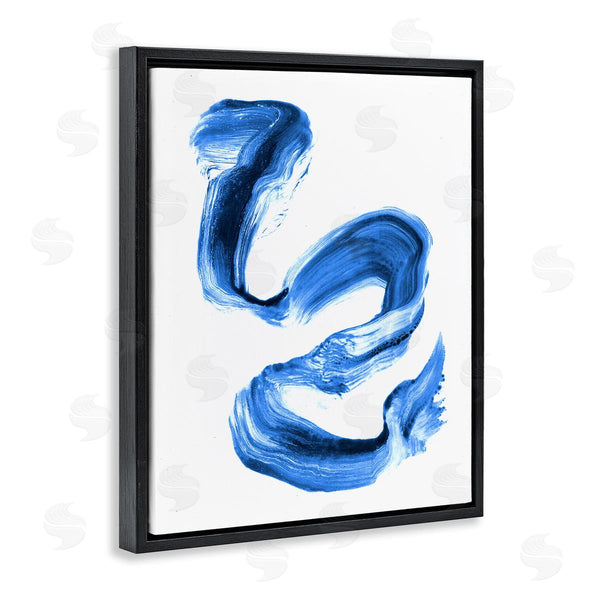 Stupell Industries Stupell Studio | Fluid Blue Paint Stroke Design
