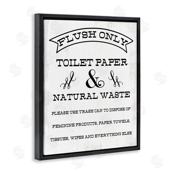 Stupell Industries Stupell Studio | Flush Toilet Paper Only