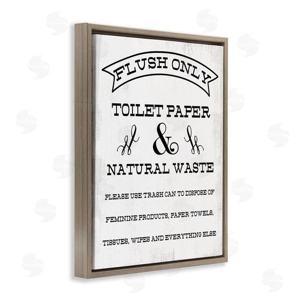 Stupell Industries Stupell Studio | Flush Toilet Paper Only