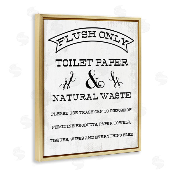 Stupell Industries Stupell Studio | Flush Toilet Paper Only