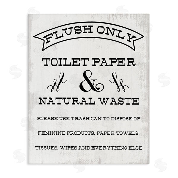 stupell industries Stupell Studio | Flush Toilet Paper Only