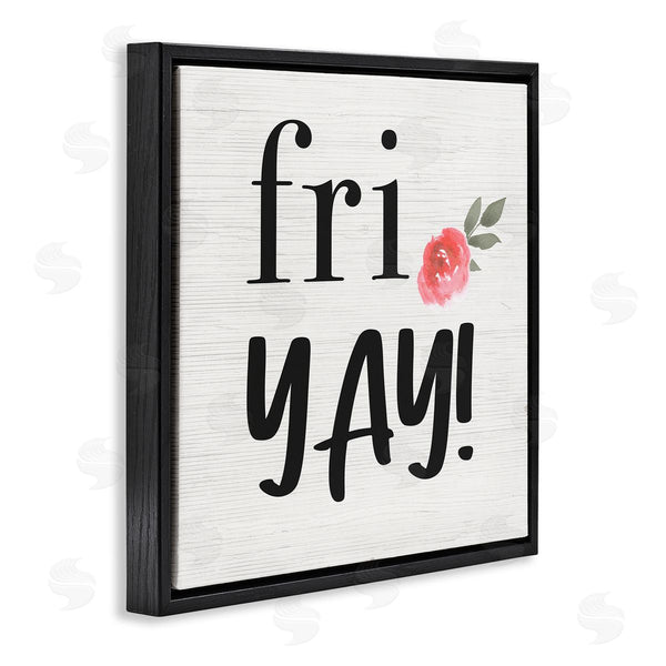 Stupell Industries Stupell Studio | Fri Yay Pink Flower Wall Art