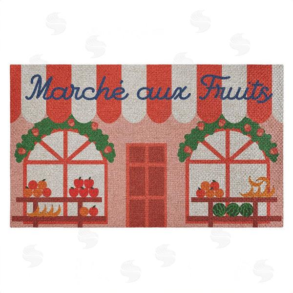 stupell industries Stupell Studio | Fruit Stand Awning Storefront Faux Sisal Door Mat