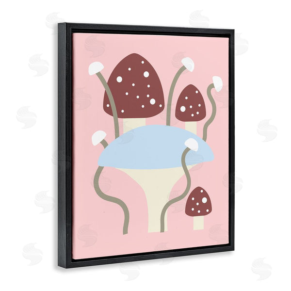 Stupell Industries Stupell Studio | Fun Mushrooms On Pink Wall Art