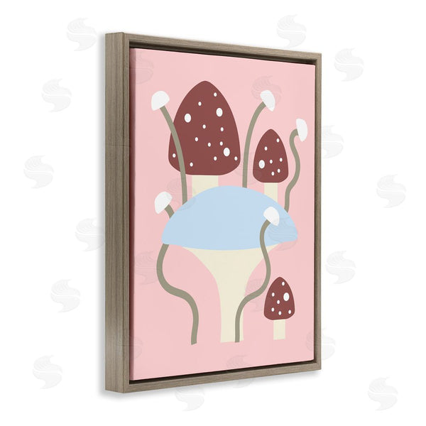 Stupell Industries Stupell Studio | Fun Mushrooms On Pink Wall Art